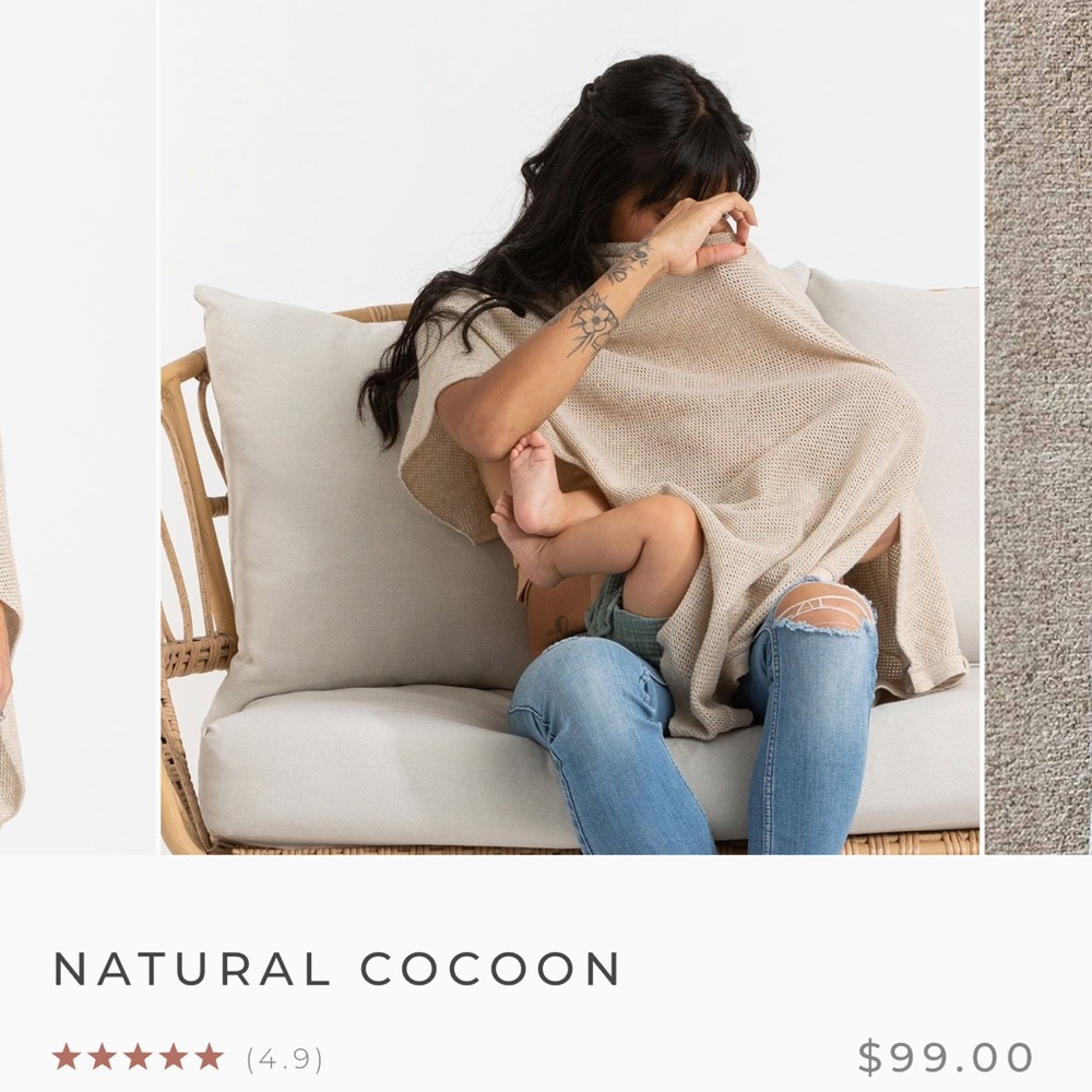 We are AMMA natural cocoon nursing cover/carrier cover/wrap